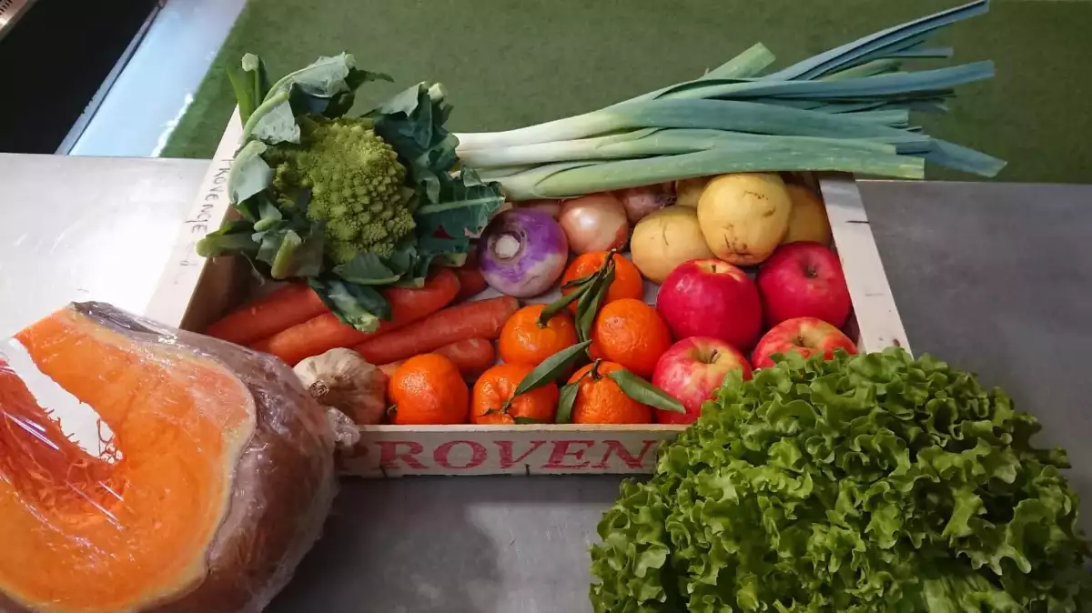 Panier de fruits et légumes de saison